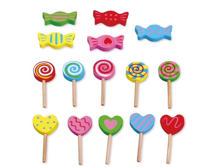 Small Wood Sweets 15 pcs. (L40010) in the group TOYS, KIDS & BABY PRODUCTS / Toys / Play set at TP E-commerce Nordic AB (C91118)