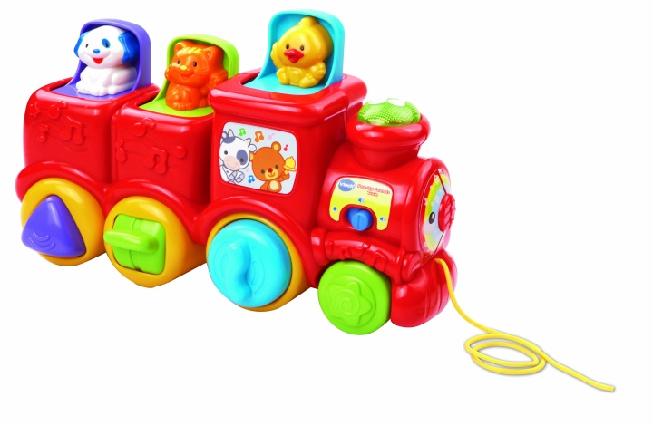 VTech Baby Train with Pop-up Friends (Danish) (950-151132) in the group TOYS, KIDS & BABY PRODUCTS / Baby toys / Activity toys at TP E-commerce Nordic AB (C91125)