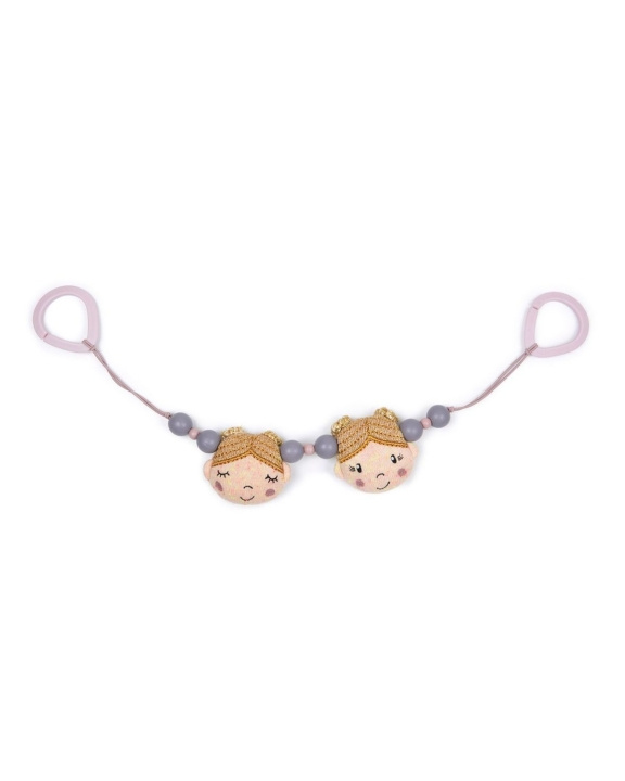 Smallstuff Stroller Chain Knittet - Soft Rose Ballerina in the group TOYS, KIDS & BABY PRODUCTS / Strollers & Accessories at TP E-commerce Nordic AB (C91161)