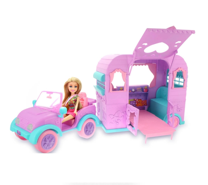 Sparkle Girlz Doll w. Jeep And Caravan (100176) in the group TOYS, KIDS & BABY PRODUCTS / Toys / Docks & Accessories at TP E-commerce Nordic AB (C91213)