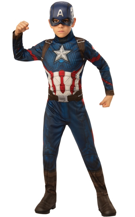 Rubies Costume - Captain America (140 cm) in the group TOYS, KIDS & BABY PRODUCTS / Toys / Masquerade costumes at TP E-commerce Nordic AB (C91260)