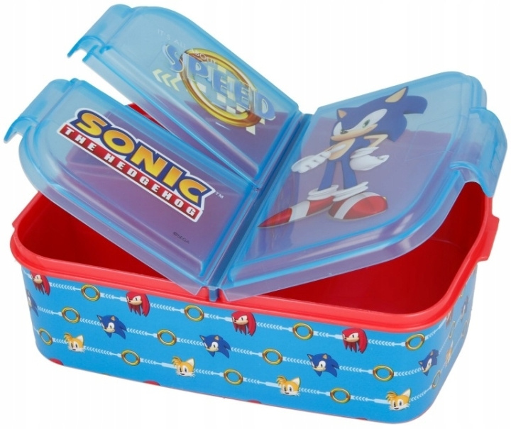 STOR Multi Compartment Sandwich Box - Sonic (088808735-40520) in the group TOYS, KIDS & BABY PRODUCTS / Eat & Drink / Children\'s tableware at TP E-commerce Nordic AB (C91285)