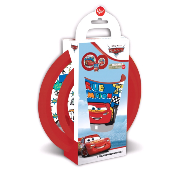 STOR Kids Lunch Set - Cars (088808713-51500) in the group TOYS, KIDS & BABY PRODUCTS / Eat & Drink / Children\'s tableware at TP E-commerce Nordic AB (C91309)