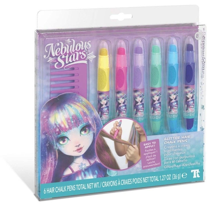 Nebulous Stars Glitter Hair Chalks (232-11432) in the group TOYS, KIDS & BABY PRODUCTS / Toys / Crafts at TP E-commerce Nordic AB (C91311)