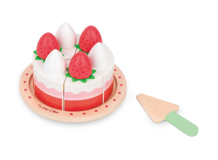 Small Wood Strawberry Cake (L40246) in the group TOYS, KIDS & BABY PRODUCTS / Toys / Play set at TP E-commerce Nordic AB (C91338)