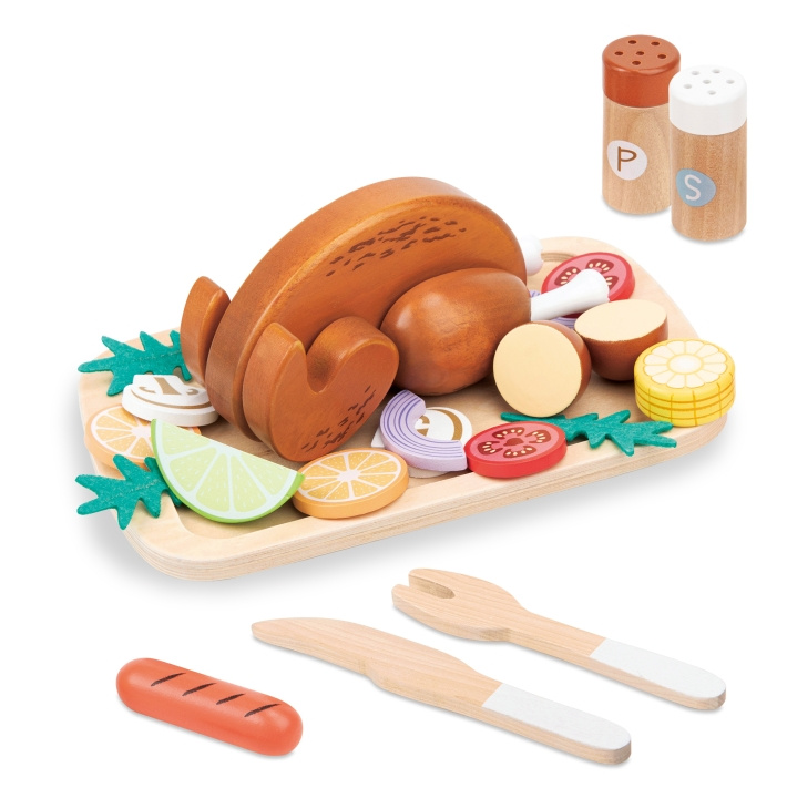 Small Wood Roast Chicken Set (L40285) in the group TOYS, KIDS & BABY PRODUCTS / Toys / Play set at TP E-commerce Nordic AB (C91341)