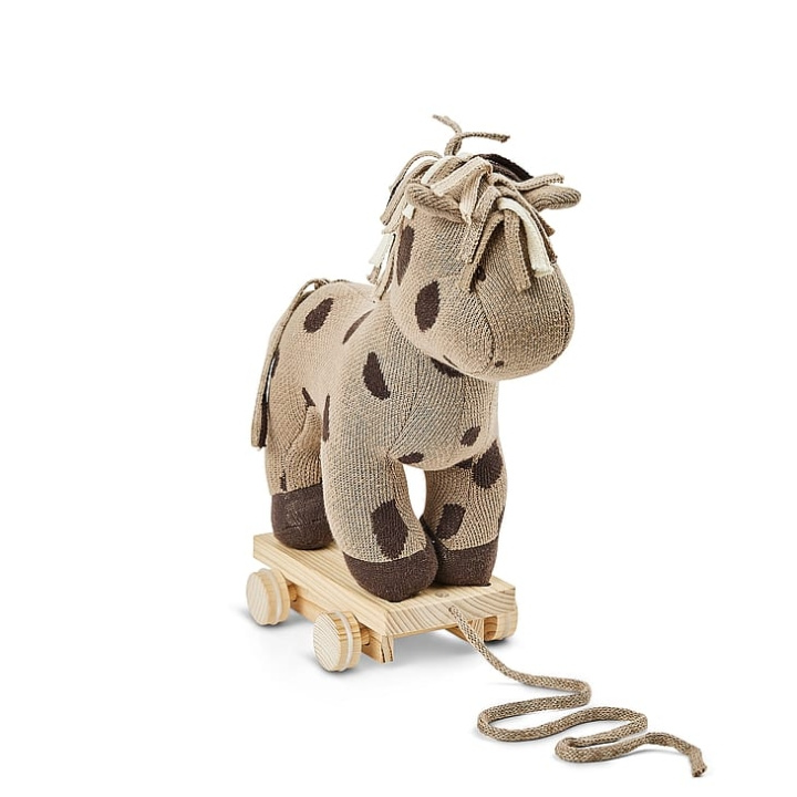 Smallstuff Pull Along Horse, nature/ brown in the group TOYS, KIDS & BABY PRODUCTS / Toys / Little home & Role play at TP E-commerce Nordic AB (C91396)