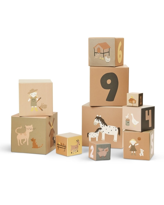 Smallstuff Stacking Boxes 1-10 Farm and Dolls in the group TOYS, KIDS & BABY PRODUCTS / Children\'s room / Other furnishings at TP E-commerce Nordic AB (C91397)