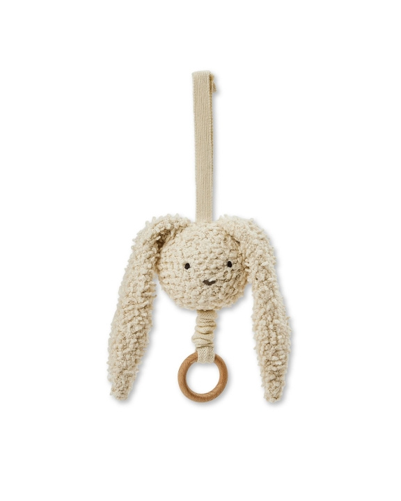 Smallstuff Music Mobile Rabbit, Off. White Bouclé in the group TOYS, KIDS & BABY PRODUCTS / Baby toys / stuffed animals at TP E-commerce Nordic AB (C91402)