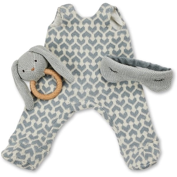 Smallstuff Doll Clothing Jumpsuit w. Sleeping Mask And Rattle in the group TOYS, KIDS & BABY PRODUCTS / Toys / Docks & Accessories at TP E-commerce Nordic AB (C91413)