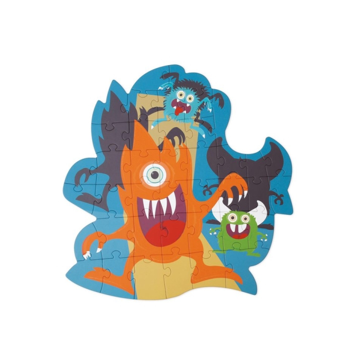 Scratch Puzzle 40pcs: Contour Puzzle/monsters ( 466181144 ) in the group Sport, leisure & Hobby / Hobby / Puzzle at TP E-commerce Nordic AB (C91418)