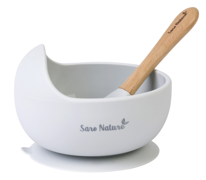 SARO Baby Nordic Wave Feeding Set Grey (SAO17394) in the group TOYS, KIDS & BABY PRODUCTS / Eat & Drink / Children\'s tableware at TP E-commerce Nordic AB (C91500)