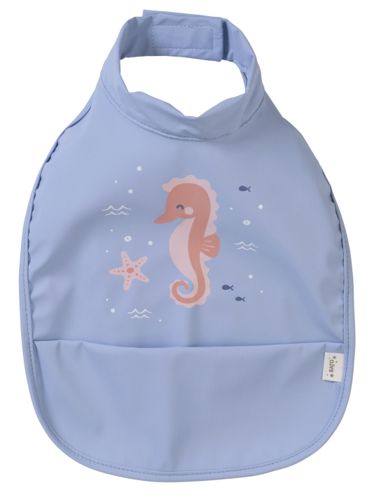 SARO Baby Waterproof Bib Blue (SAO16563) in the group TOYS, KIDS & BABY PRODUCTS / Eat & Drink / Bibs at TP E-commerce Nordic AB (C91504)