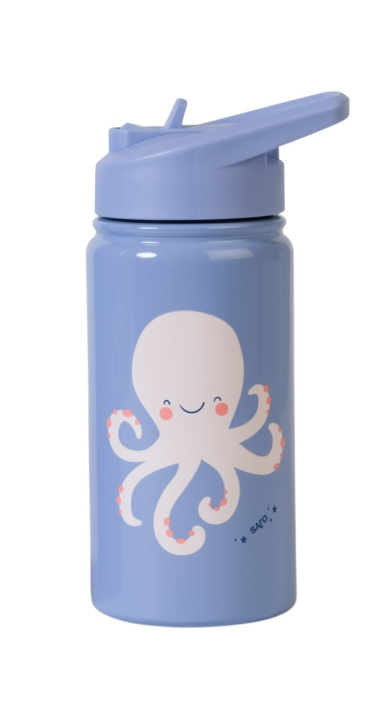 SARO Baby Thermos Bottle with Straw Blue 350 ml (SAO74503) in the group Sport, leisure & Hobby / Outdoor recreation / Thermoses & Water Bottles at TP E-commerce Nordic AB (C91515)