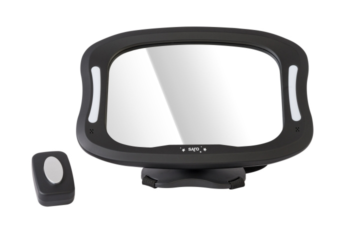 SARO Baby Maxi 360º Safety Mirror with Light Black (SAO2382) in the group CAR / Car accessories / Other Car accessories at TP E-commerce Nordic AB (C91517)