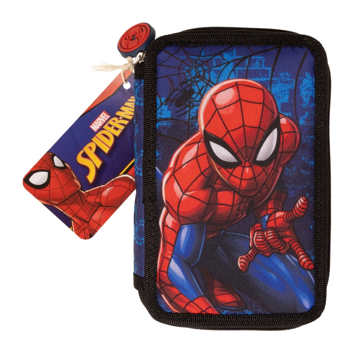 Spider-Man Double Pencil Case w/Content (017808516) in the group TOYS, KIDS & BABY PRODUCTS / Toys / Draw & Count at TP E-commerce Nordic AB (C91537)