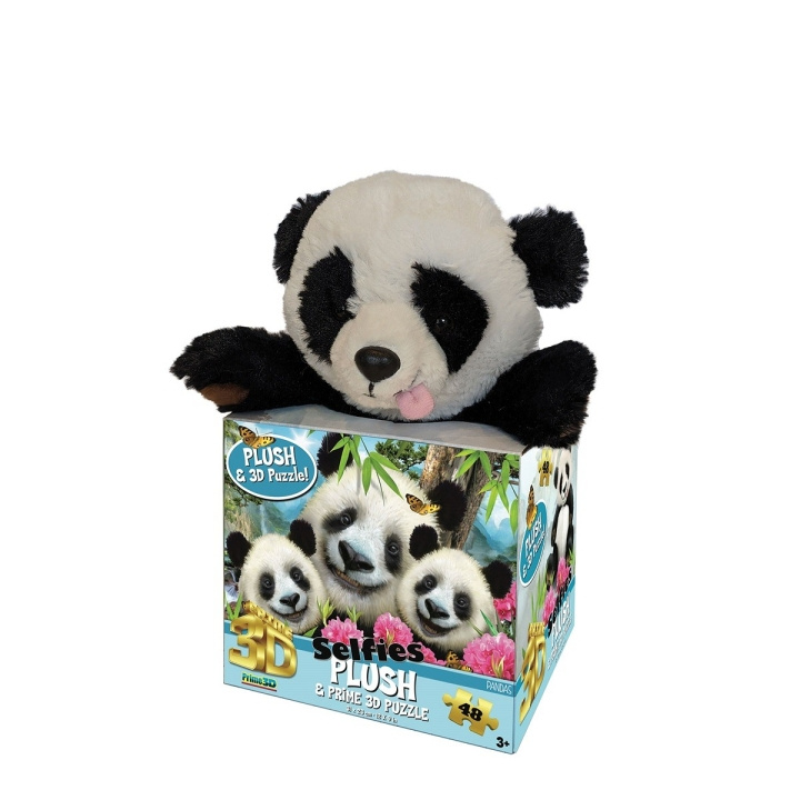 Robetoy Puzzle 3D w. Plush Panda (48 pcs) (28857) in the group TOYS, KIDS & BABY PRODUCTS / Baby toys / stuffed animals at TP E-commerce Nordic AB (C91630)