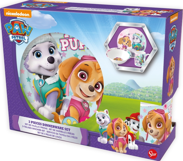 Paw Patrol Stor - 3 pcs. Gift Set - Paw Patrol (40655) in the group TOYS, KIDS & BABY PRODUCTS / Eat & Drink / Children\'s tableware at TP E-commerce Nordic AB (C91675)