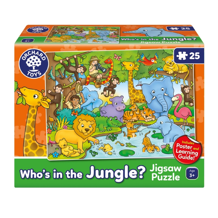 Orchard Toys Who\'s In The Jungle - Puzzle (600301) in the group TOYS, KIDS & BABY PRODUCTS / Toys / Kids puzzle at TP E-commerce Nordic AB (C91749)