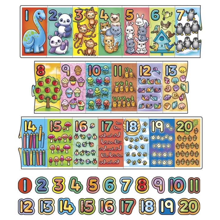 Orchard Toys Giant Number - Puzzle (600306) in the group TOYS, KIDS & BABY PRODUCTS / Toys / Kids puzzle at TP E-commerce Nordic AB (C91750)