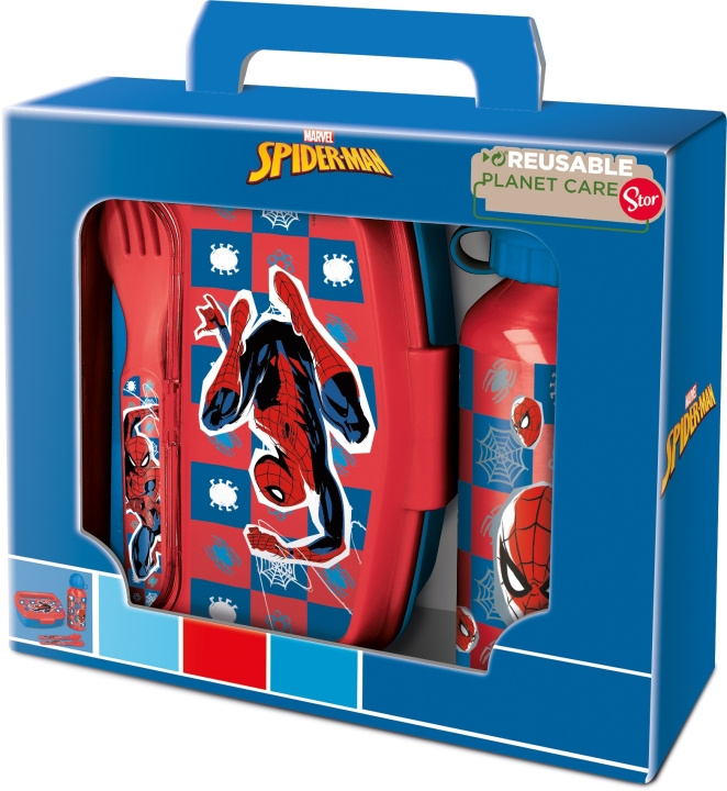 STOR Lunch Set - Spiderman (088808704-74763) in the group TOYS, KIDS & BABY PRODUCTS / Eat & Drink / Children\'s tableware at TP E-commerce Nordic AB (C91755)