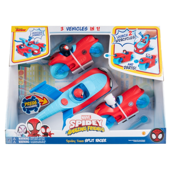 Spidey Team Split Racer Sfx (SNF0346) in the group TOYS, KIDS & BABY PRODUCTS / Toys / Toy cars at TP E-commerce Nordic AB (C91872)