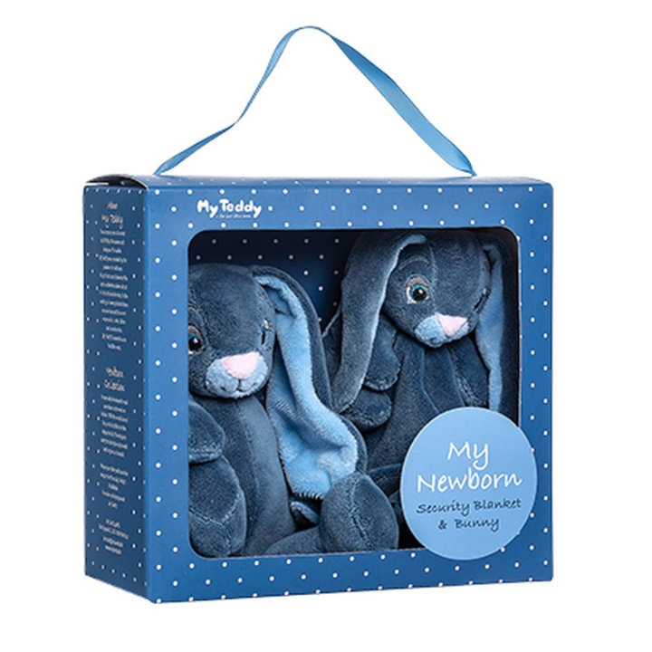 My Teddy Giftbox - Comforter & Small Rabbit - Blue (28-NBBG-1) in the group TOYS, KIDS & BABY PRODUCTS / Baby toys / stuffed animals at TP E-commerce Nordic AB (C91891)