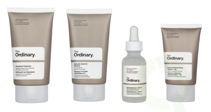 The Ordinary The Balance Set 160 ml Squalane Cleanser 50ml/Salicylic Acid 2% Masque 50ml/Niacinamide 10% + Zinc 1% 30ml/Natural Moisturizing Factors + HA 30ml in the group BEAUTY & HEALTH / Gift sets / Gift sets for him at TP E-commerce Nordic AB (C91936)