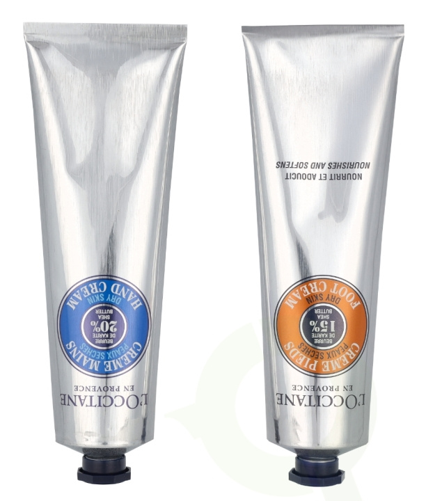 L\'Occitane Shea Butter Hand & Foot Comfort Duo 300 ml Hand Cream 150ml/Foot Cream 150ml in the group BEAUTY & HEALTH / Manicure / Pedicure / Hand Creams at TP E-commerce Nordic AB (C91973)