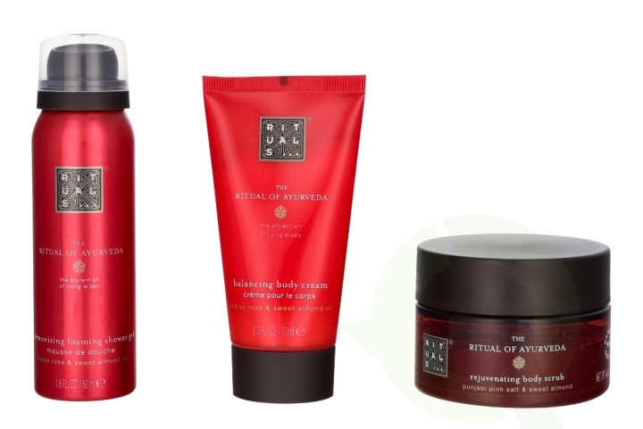 Rituals Trial Ayurveda Set 245 ml Body Scrub 125g/Body Cream 70ml/Foaming Shower Gel 50ml in the group BEAUTY & HEALTH / Gift sets / Gift sets for her at TP E-commerce Nordic AB (C91989)