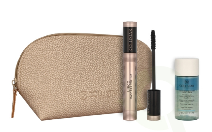 Collistar Mascara Volume Unico Set 48 ml Unico Mascara Black 13ml/Make Up Removing Solution 35ml/Bag in the group BEAUTY & HEALTH / Makeup / Eyes & Eyebrows / Mascara at TP E-commerce Nordic AB (C92020)