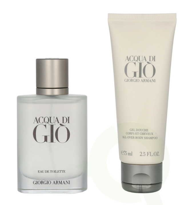 Armani Acqua Di Gio Pour Homme Giftset 125 ml Edt Spray 50ml/Shower Gel 75ml in the group BEAUTY & HEALTH / Gift sets / Gift sets for him at TP E-commerce Nordic AB (C92083)