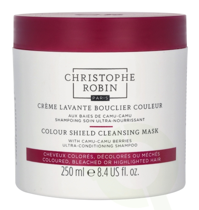 Christophe Robin Colour Shield Cleansing Mask 250 ml With Camu-Camu Berries in the group BEAUTY & HEALTH / Hair & Styling / Hair care / Hair Mask at TP E-commerce Nordic AB (C92120)