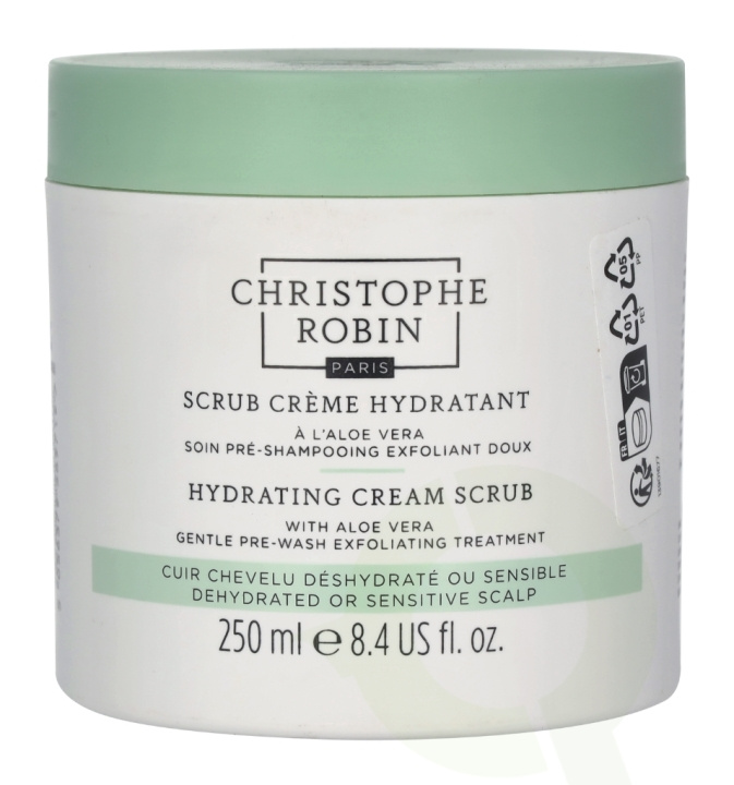 Christophe Robin Hydrating Cream Scrub 250 ml With Aloe Vera in the group BEAUTY & HEALTH / Hair & Styling / Hair care / Schampoo at TP E-commerce Nordic AB (C92121)