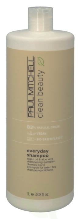 Paul Mitchell Clean Beauty Everyday Shampoo 1000 ml Argan Oil & Aloe Vera in the group BEAUTY & HEALTH / Hair & Styling / Hair care / Schampoo at TP E-commerce Nordic AB (C92203)