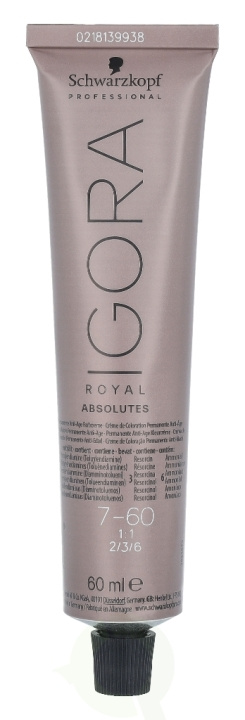 Schwarzkopf Igora Royal Absolutes Permanent Color Creme 60 ml 7-60 in the group BEAUTY & HEALTH / Hair & Styling / Hair care / Hair Dye / Hair Dye & Color bombs at TP E-commerce Nordic AB (C92224)