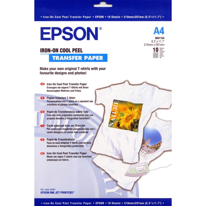 Epson A4 Iron-on-Transfer Paper A4 - 10 Sheets in the group COMPUTERS & PERIPHERALS / Printers & Accessories / Ink & Toner / Ink cartridges / Epson at TP E-commerce Nordic AB (C92304)