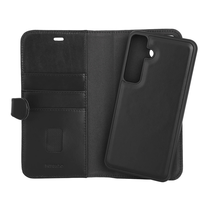 Buffalo Wallet Case Leather 2-in-1 Black - Samsung S24 FE 5G in the group SMARTPHONE & TABLETS / Phone cases / Samsung at TP E-commerce Nordic AB (C92308)