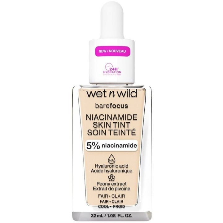 Wet n Wild Bare Focus Niacinamide Skin Tint 32ml - Fair in the group BEAUTY & HEALTH / Makeup / Facial makeup / Foundation at TP E-commerce Nordic AB (C92358)