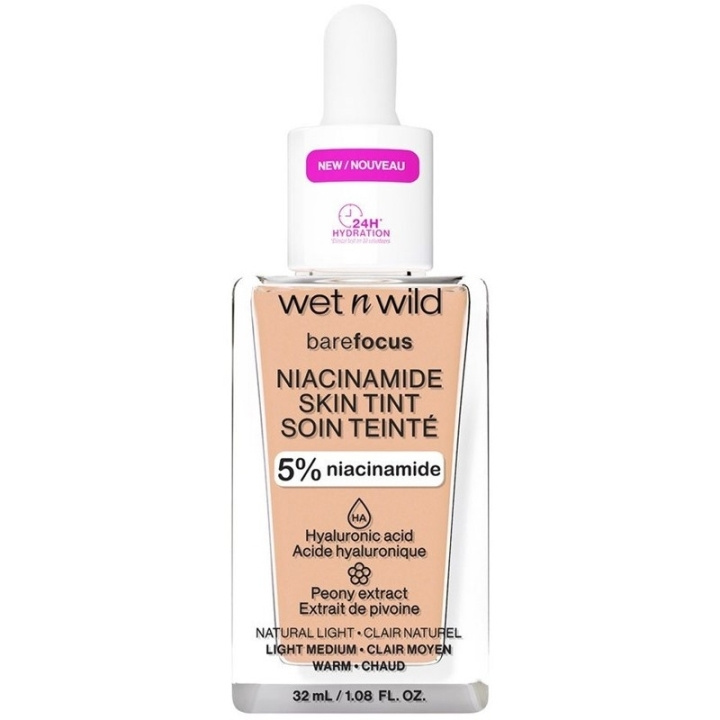 Wet n Wild Bare Focus Niacinamide Skin Tint 32ml - Light in the group BEAUTY & HEALTH / Makeup / Facial makeup / Foundation at TP E-commerce Nordic AB (C92361)