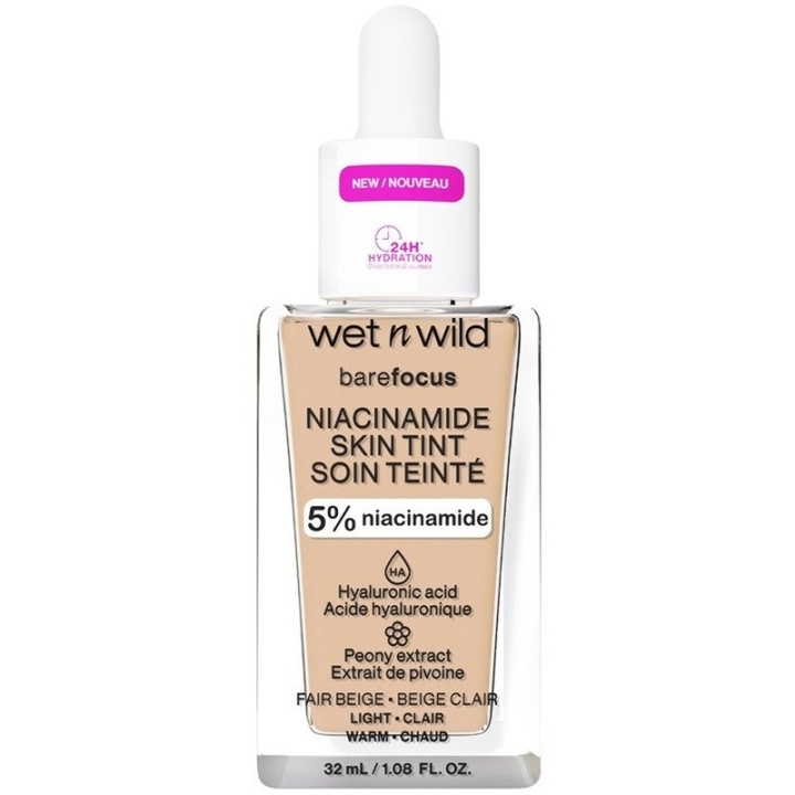 Wet n Wild Bare Focus Niacinamide Skin Tint 32ml - Fair Beige in the group BEAUTY & HEALTH / Makeup / Facial makeup / Foundation at TP E-commerce Nordic AB (C92362)