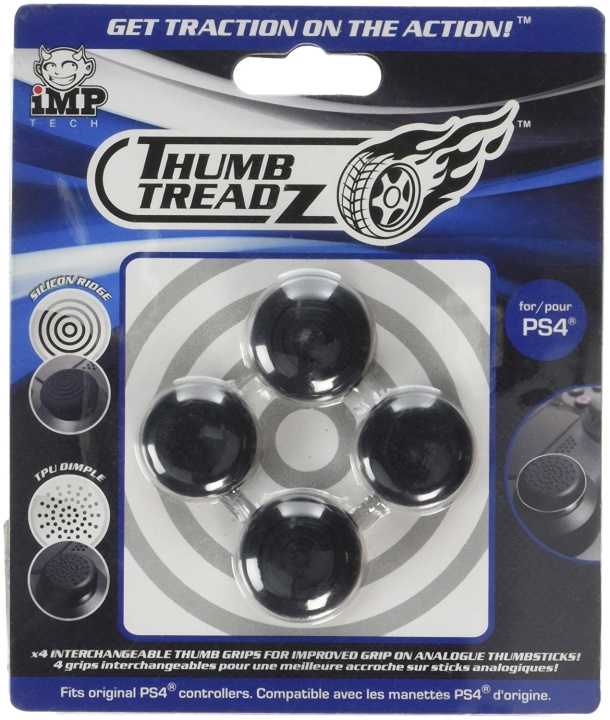 iMP TECH Trigger Treadz: Thumb Treadz 4-Pack (PS4) in the group HOME ELECTRONICS / Game consoles & Accessories / Sony PlayStation 4 at TP E-commerce Nordic AB (C92405)