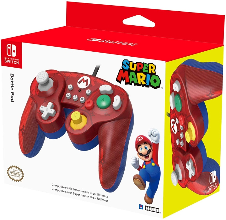 Nintendo Super Smash Bros Gamepad - Mario in the group HOME ELECTRONICS / Game consoles & Accessories / Nintendo Switch / Accessories at TP E-commerce Nordic AB (C92414)