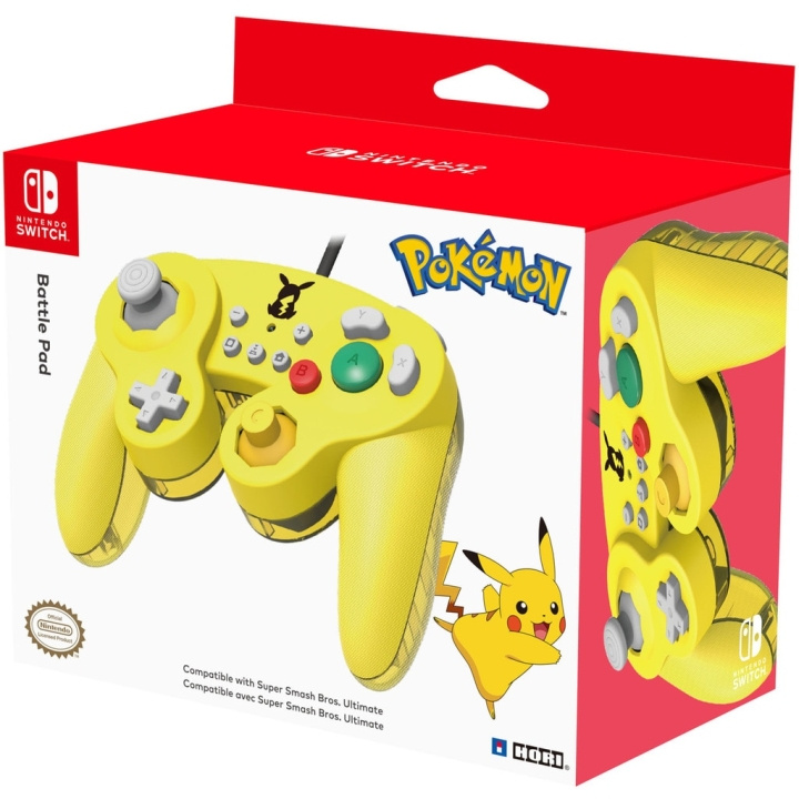 Nintendo Super Smash Bros Gamepad - Pikachu in the group HOME ELECTRONICS / Game consoles & Accessories / Nintendo Switch / Accessories at TP E-commerce Nordic AB (C92415)