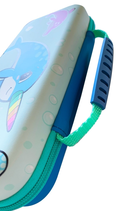 iMP TECH Narwhal Case Aqua / Blue Switch Lite Case in the group HOME ELECTRONICS / Game consoles & Accessories / Nintendo Switch Lite at TP E-commerce Nordic AB (C92450)