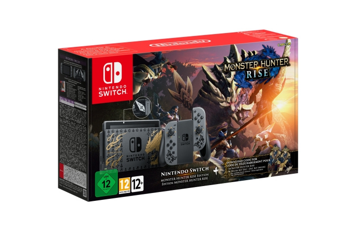 Nintendo Switch Console (Monster Hunter Rise Bundle) in the group HOME ELECTRONICS / Game consoles & Accessories / Nintendo Switch / Consoles at TP E-commerce Nordic AB (C92456)