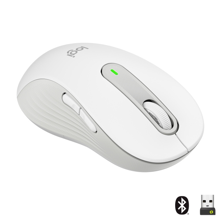 Logitech M650 Signature - Large Wireless Mouse - White ( Left Handed ) in the group COMPUTERS & PERIPHERALS / Mice & Keyboards / Mice / Wireless at TP E-commerce Nordic AB (C92516)