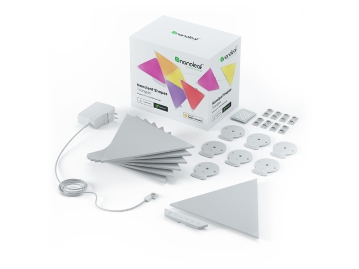 Nanoleaf Shapes - Triangles Starter Kit - 15 Panels in the group HOME, HOUSEHOLD & GARDEN / Smart home / Smart home systems at TP E-commerce Nordic AB (C92556)