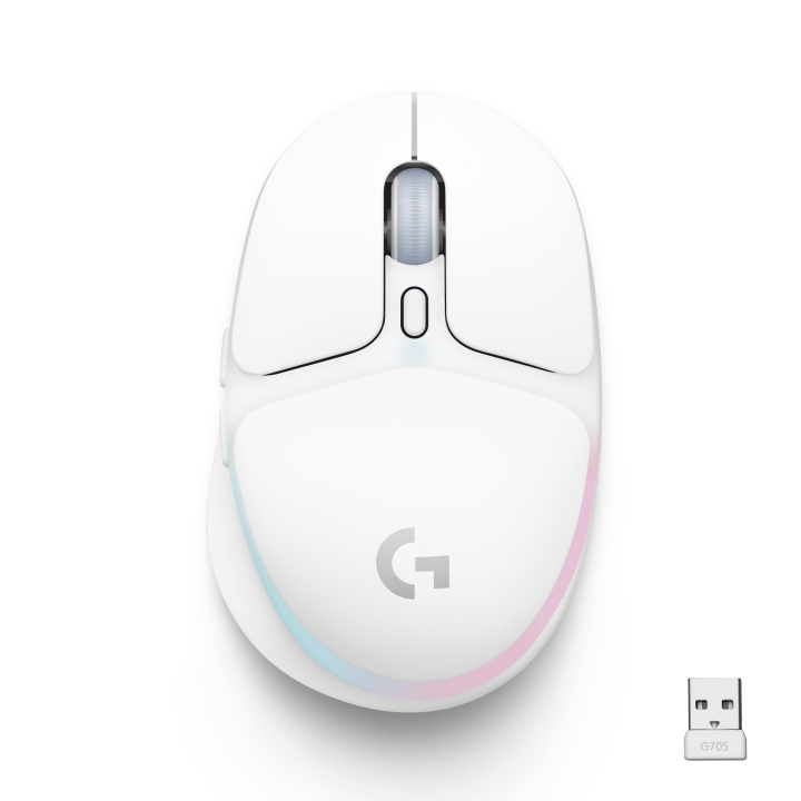 Logitech G705 - Wireless Gaming Mouse - Off White in the group COMPUTERS & PERIPHERALS / GAMING / Mice at TP E-commerce Nordic AB (C92589)