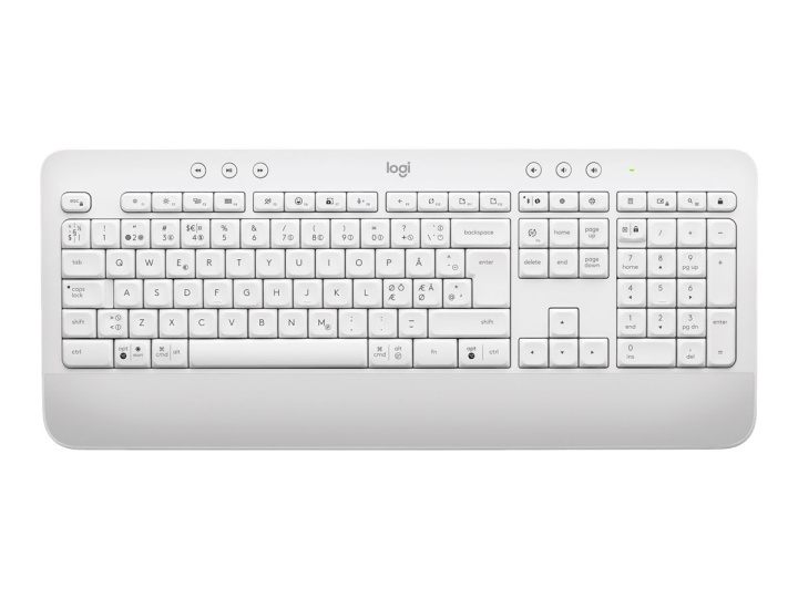 Logitech Signature K650 Keyboard ( Nordic ) - Off White in the group COMPUTERS & PERIPHERALS / Mice & Keyboards / Keyboards / Wireless at TP E-commerce Nordic AB (C92599)